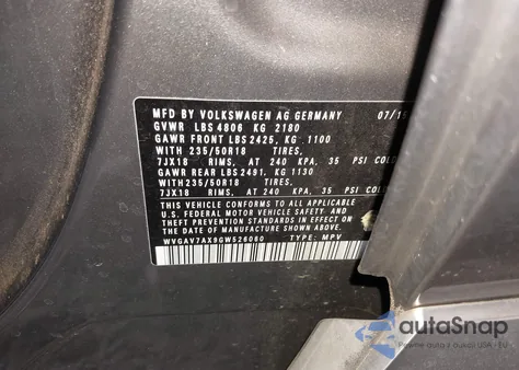 2016 Volkswagen Tiguan Se z USA, uszkodzony, nr VIN WVGAV7AX9GW526060